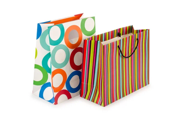 Concetto Shopping Con Borsa Bianco — Foto Stock