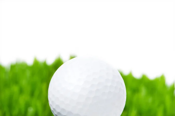 Golf Ball Grass Isolated White Background — Stock Photo, Image