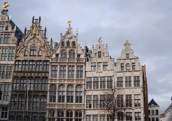 Historische Häuser Auf Dem Großen Marktplatz Antwerpen — Stockfoto