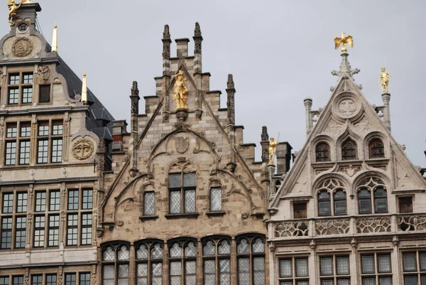 Historiska Hus Den Stora Marknaden Antwerpen — Stockfoto