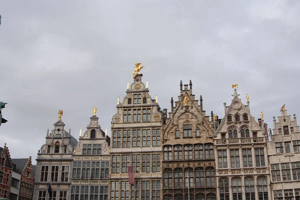 Historiska Hus Den Stora Marknaden Antwerpen — Stockfoto