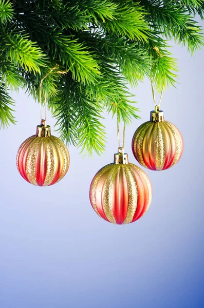 Baubles Christmas Tree Celebration Concept Stock Picture