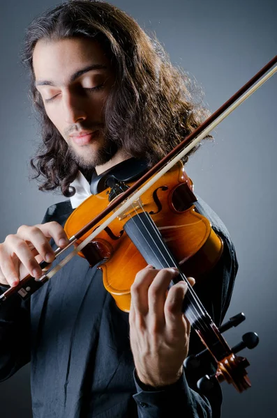 Violin Player Playing Intstrument — Stock Photo, Image