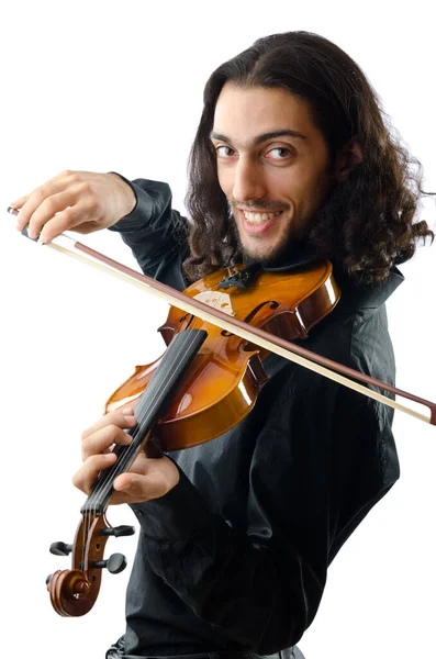 Violinista Tocando Intstrumento — Foto de Stock