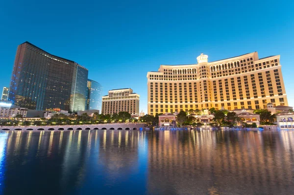 Las Vegas Bellagio Wrzesień 2010 Hotel Kasyno Podczas Zachodu Słońca — Zdjęcie stockowe