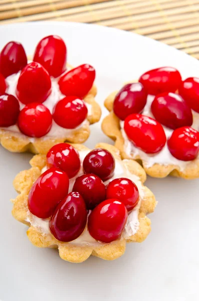 Pâtisseries Fruits Dans Assiette — Photo