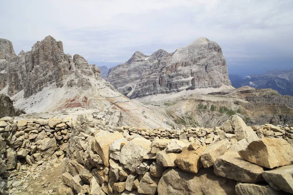 Vista Panorâmica Majestosa Paisagem Dolomitas Itália — Fotografia de Stock