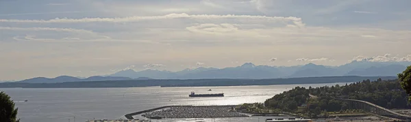 Seattle Puget Geluid Met Elliott Bay — Stockfoto