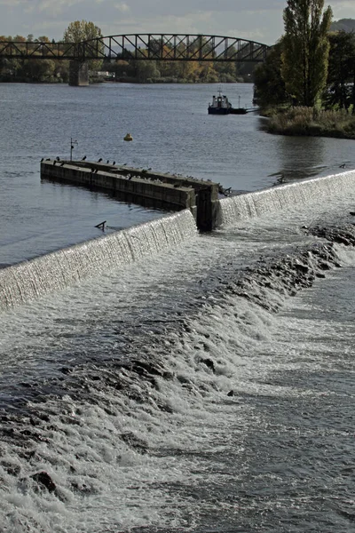 Sbarramento Weser Weser — Foto Stock