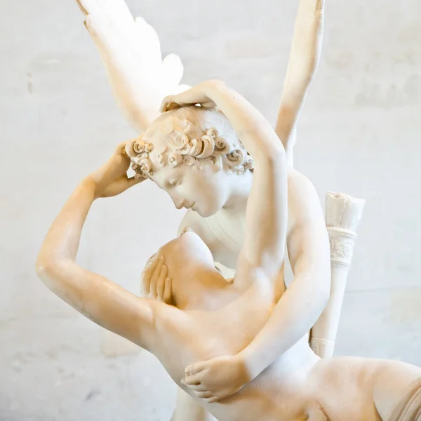 Statua Antonio Canova Psyche Revived Cupid Kiss Commissionata Prima Volta — Foto Stock