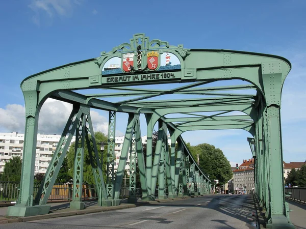 Ιστορική Γέφυρα Στο Bremerhaven — Φωτογραφία Αρχείου