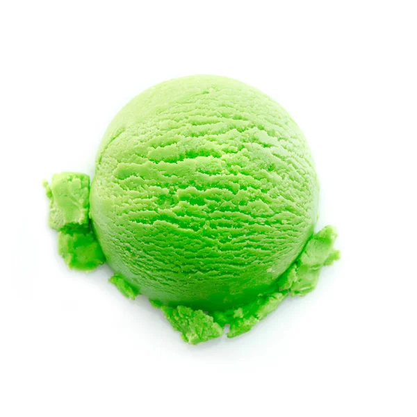 Тяжелый Мороженый Самокат Зеленого Цвета Изолирован Белом Фоне — стоковое фото