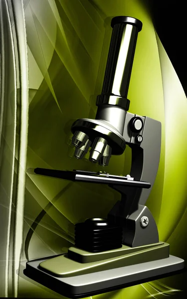 Digital Illustration Microscope Colour Background — ストック写真