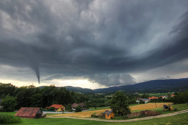 Tornadoorkan Himlen Naturkatastrof — Stockfoto