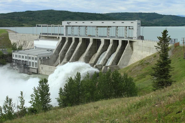Ghost Hydro Electric Dam Spillway Alberta Canada — Stockfoto