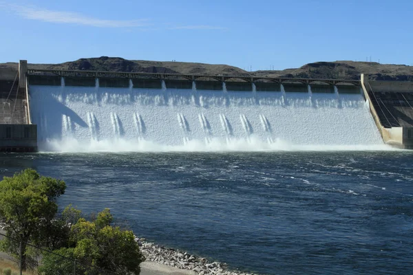 Der Wasserkraftdamm Grand Coulee Washington Usa — Stockfoto