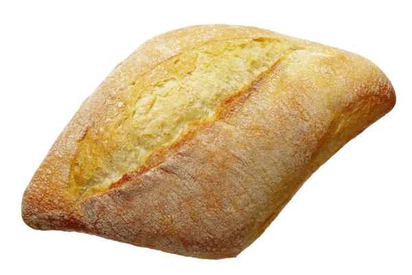 Close Bread Roll Isolated White Adobe Rgb Dff Image — Stock Photo, Image