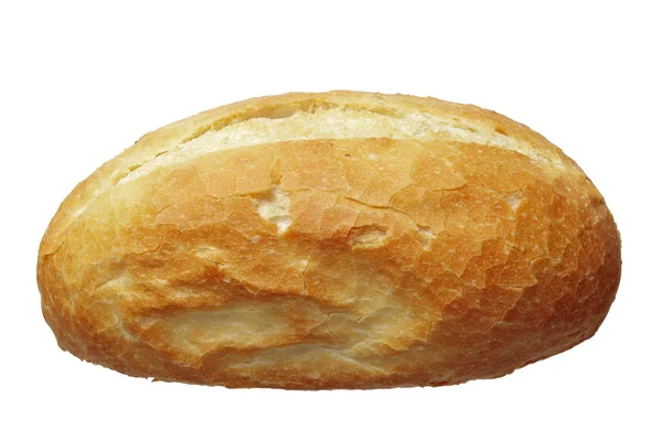 Close Bread Roll Isolated White Adobe Rgb Dff Image — Stock Photo, Image