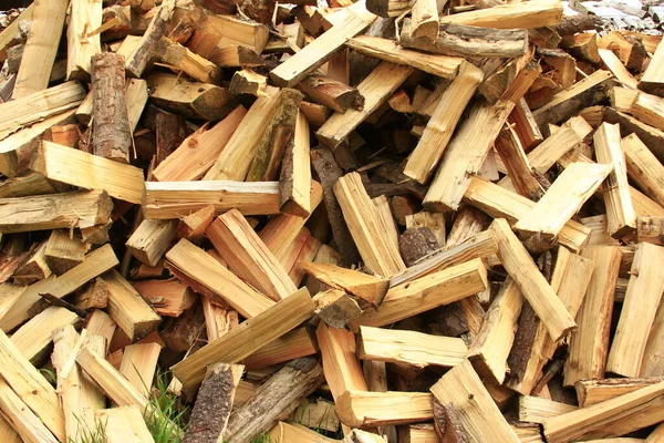 薪木材の山 — ストック写真
