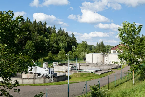 Sewage Treatment Plant Middle Nature — Stock Photo, Image