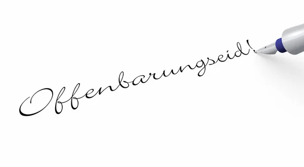 Feder Und Kalligrafie Konzeption — Stockfoto