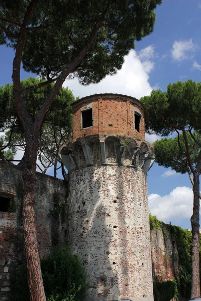 Antigo Atual Parque Castelo Lungarno Fibonacci Pisa — Fotografia de Stock