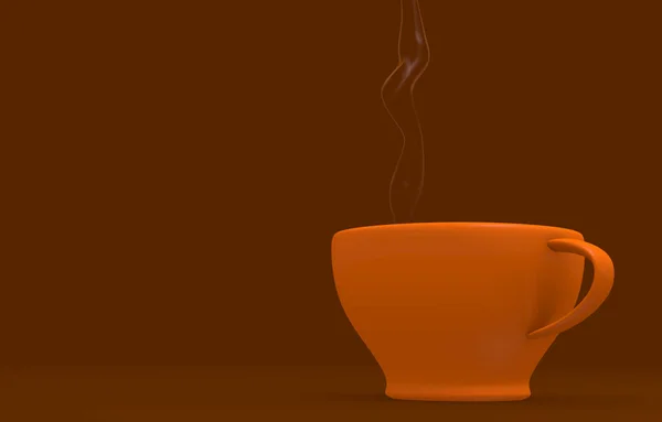 Xícara Café Com Vapor Imagem — Fotografia de Stock