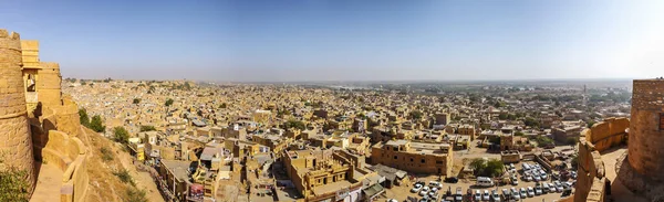 Eine Panoramaaufnahme Der Altstadt Von Jaisalmer Indien — Photo