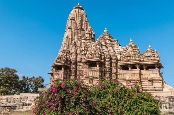 Reich Verzierte Tempel Aus Sandstein Khajuraho Indien — стокове фото
