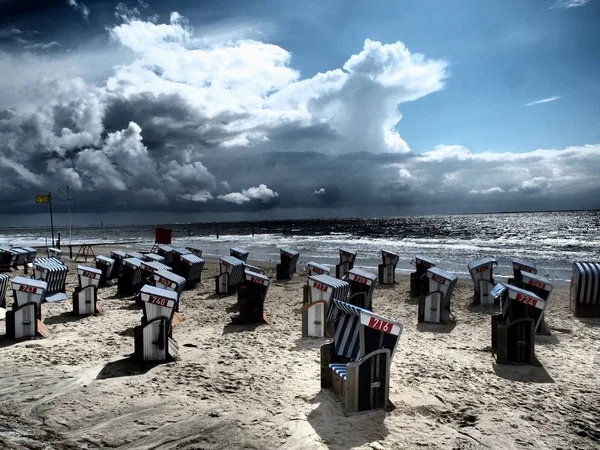 Plaży Norderney — Zdjęcie stockowe