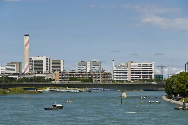 Basilea Una Ciudad Río Rin Noroeste Suiza — Foto de Stock