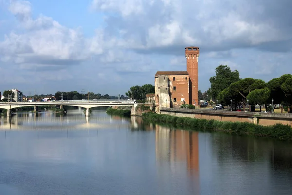 Cittadella Φρούριο Κάστρο Στην Πίζα Τοσκάνη — Φωτογραφία Αρχείου