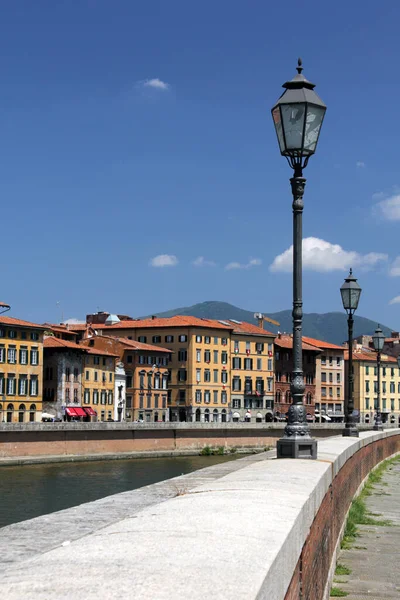 Huizen Langs Arno Pisa Toscane — Stockfoto