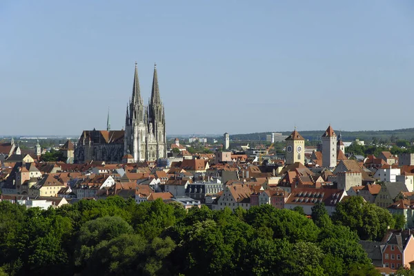 Regensburg Más Néven Donau — Stock Fotó