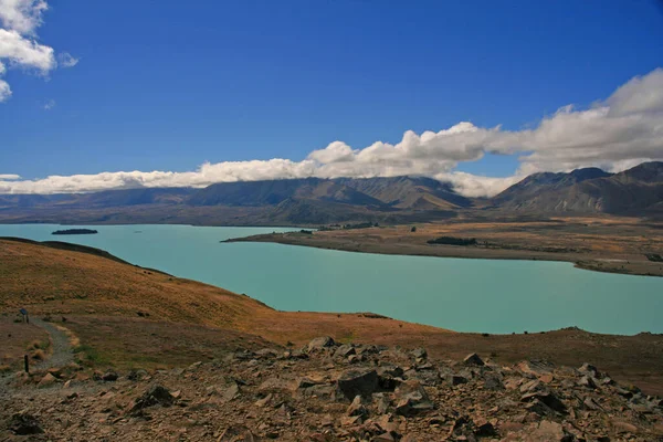 Jezioro Tekapo Nowa Zelandia — Zdjęcie stockowe