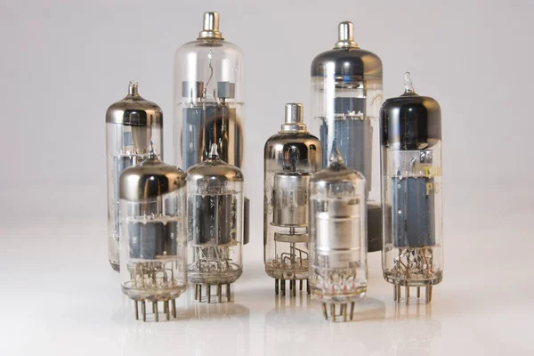 Ensemble Différents Types Ampoules Électriques Sur Table — Photo