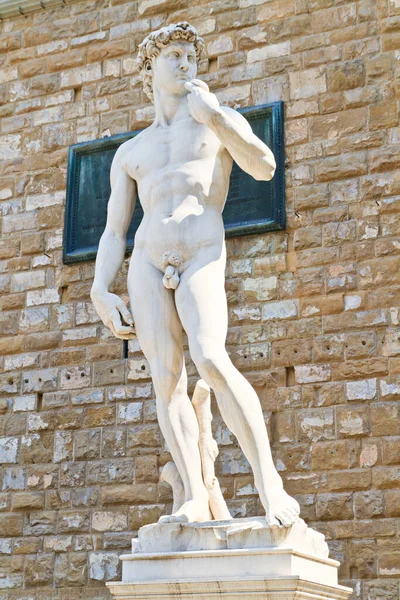 David Michelangelo Szobra Firenze Toszkána Olaszország — Stock Fotó