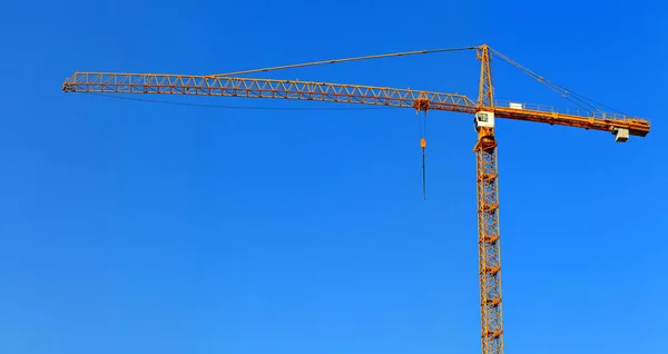 Crane Panorama Front Blue Sky — Stock Photo, Image