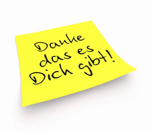 Stickies Dank Bestaan — Stockfoto