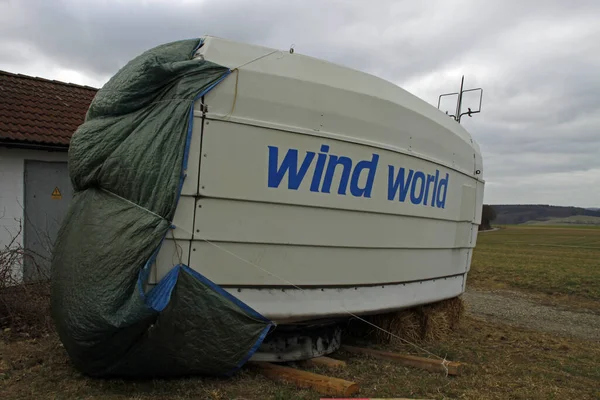 Вітрова Турбіна Демонтаж Саальберга — стокове фото