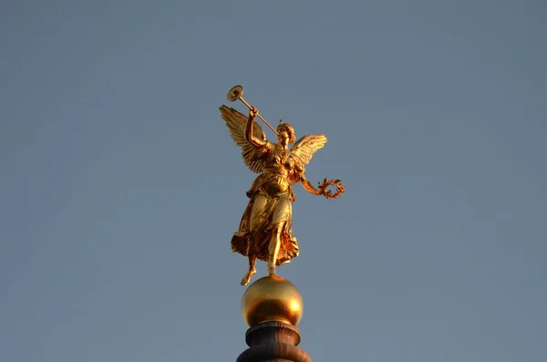 Dresden Statui Aur Academia Stat Arte Blidende — Fotografie, imagine de stoc