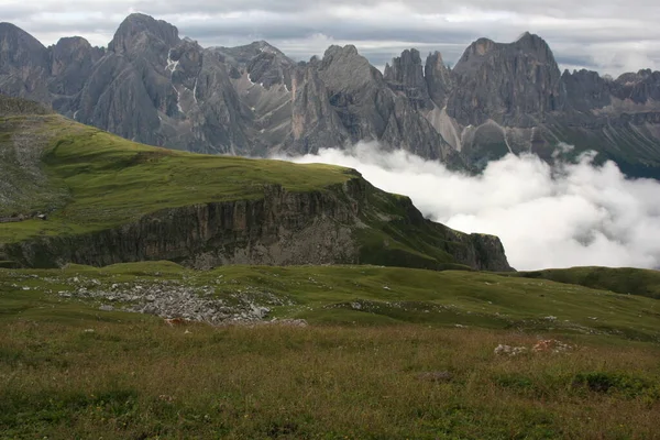 Vista Panorâmica Paisagem Majestosa Dos Alpes — Fotografia de Stock