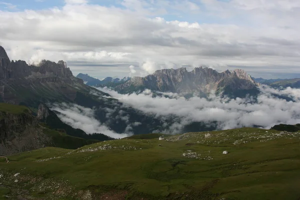 Vista Panorâmica Paisagem Majestosa Dos Alpes — Fotografia de Stock