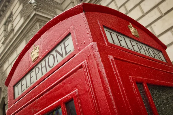 Red English Telephone Booths London — Stock Photo, Image