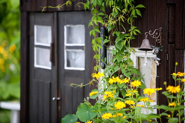 Germany Old Bell Wooden Truss Summery Natural Garden — Stock Photo, Image