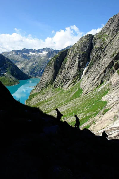 Vista Panorâmica Paisagem Majestosa Dos Alpes — Fotografia de Stock