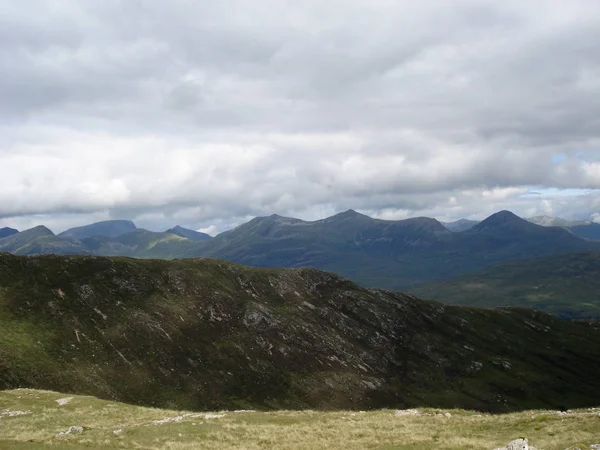 Panorámás Kilátás Nyílik Skót Highland Táj — Stock Fotó