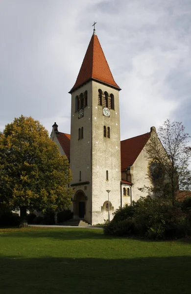 Protestants Hervormd Kerk Helpup Oerlinghausen — Stockfoto