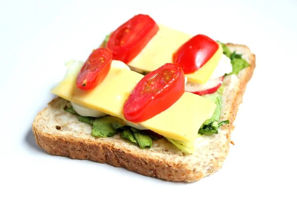 Gros Plan Savoureux Sandwich — Photo