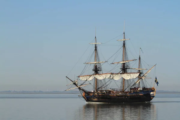 Segelfartyg Båt Vatten Vattenskotertransport — Stockfoto